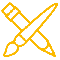 TAP icon design yellow